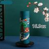 1pc Chinese Style Warm Cup Water Cup; 304 Stainless Steel Water Cup; Vacuum Cup; Chinese Style Cartoon Animal Crane Fish Lion 16.9oz