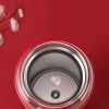 1pc Chinese Style Warm Cup Water Cup; 304 Stainless Steel Water Cup; Vacuum Cup; Chinese Style Cartoon Animal Crane Fish Lion 16.9oz